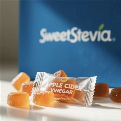 Vinagre de maçã dietético gomoso